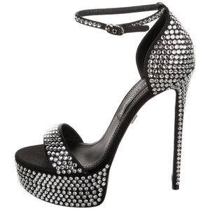 Dolce & Gabbana Glittering Black and Silver Heels